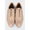 Beige shoes with almond toe