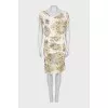 White Printed Sleeveless Dress