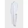 White oversized jumpsuit