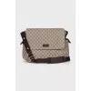 Canvas bag with velcro