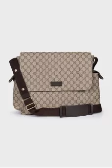 Canvas bag with velcro