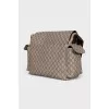 Canvas bag with velcro
