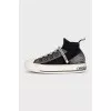 Black Walk'n'Dior textile sneakers