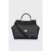 Black Sicily leather bag