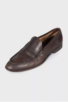 Men's Brown Leather Loafers