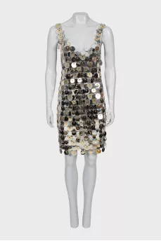 Платье by H&M x Paco Rabanne