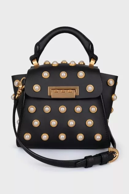 Bag with pearl decor