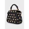 Bag with pearl decor
