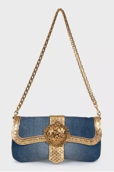 Вінтажна джинсова сумка через плече