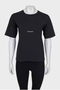 Black T-shirt with logo