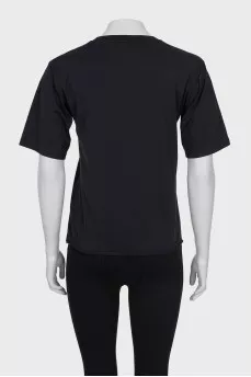 Black T-shirt with logo