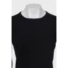 Black Slim Fit Wool T-Shirt