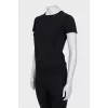 Black Slim Fit Wool T-Shirt