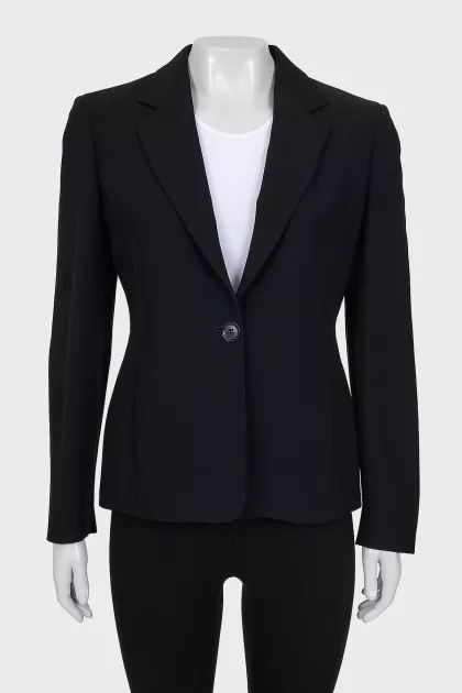 Single-breasted button-down jacket