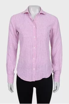 Pink linen shirt