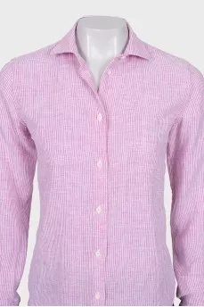 Pink linen shirt