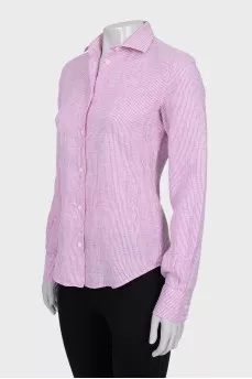 Pink linen shirt