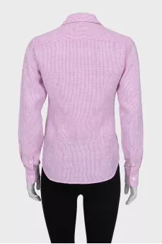 Pink linen shirt