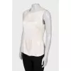 Silk sleeveless blouse