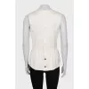 Silk sleeveless blouse