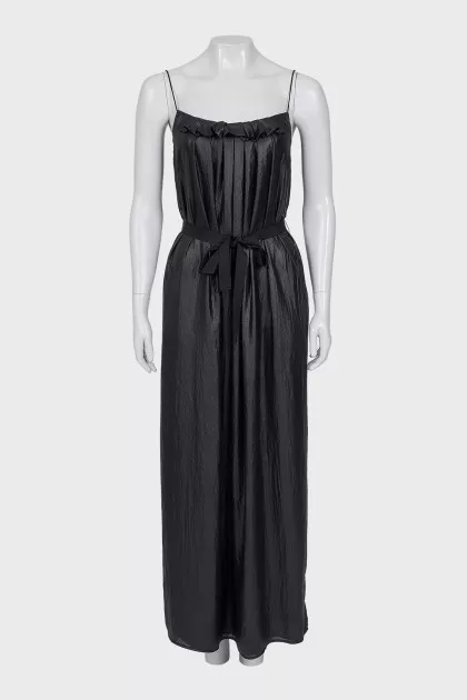 Maxi dress with belt