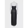 Maxi dress with belt