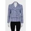 Tweed button down jacket