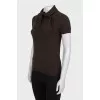Brown Cashmere and Wool T-Shirt