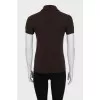 Brown Cashmere and Wool T-Shirt