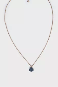 Gold pendant with sapphires