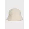 White Panama Hat with Long Pile