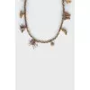 Metal belt with pendants