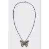 Butterfly Pendant with Crystals
