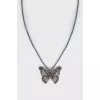 Butterfly Pendant with Crystals