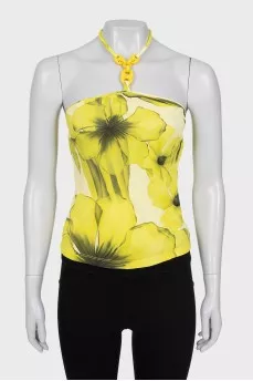 Yellow tie top