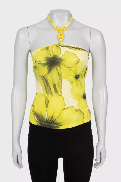 Yellow tie top