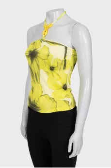 Yellow tie top