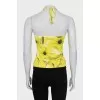 Yellow tie top