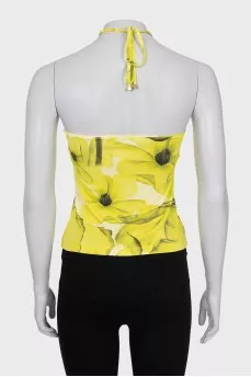 Yellow tie top