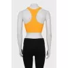 Orange Ribbed Top