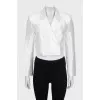 White jacket with buttons