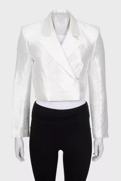 White jacket with buttons