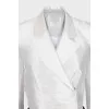 White jacket with buttons