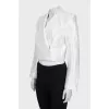 White jacket with buttons