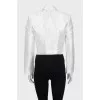 White jacket with buttons