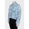 Silk Bomber Jacket in Floral Print