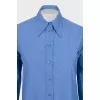 Straight blue shirt
