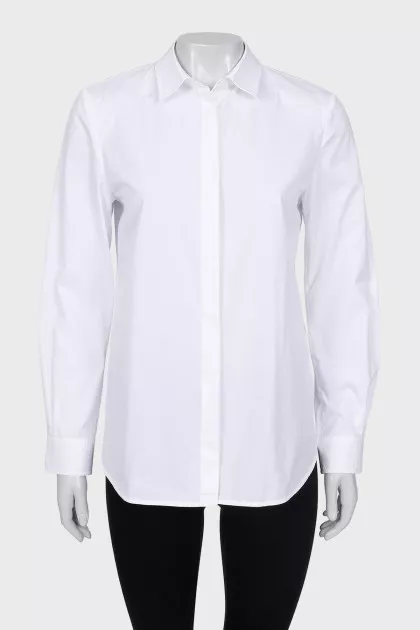 Straight white shirt