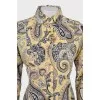 Yellow paisley shirt