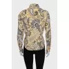 Yellow paisley shirt